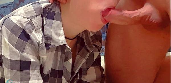 Babe In  Pantyhose  Sucked her Step Brother while my parents were at home Cum On Tights